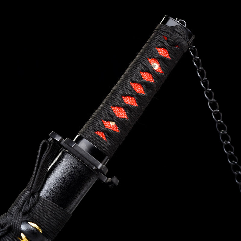 Bleach Ichigo Kurosaki Bankai Sword Mini Katana - Tensa Zangetsu, 1060 Steel for Sale 