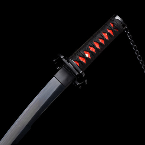 anime sword New Tensa Zangetsu ichigo bankai sword 1060 carbon steel Mini Katana bleach characters ichigo kurosaki Tsuba-0130mini-U COOLKATANA 7