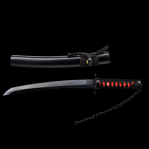 anime sword New Tensa Zangetsu ichigo bankai sword 1060 carbon steel Mini Katana bleach characters ichigo kurosaki-0130mini-U COOLKATANA 3