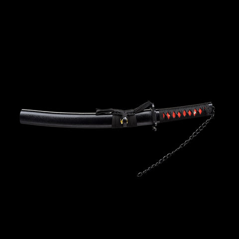 anime sword New Tensa Zangetsu ichigo bankai sword 1060 carbon steel Mini Katana bleach characters ichigo kurosaki-0130mini-U COOLKATANA 4