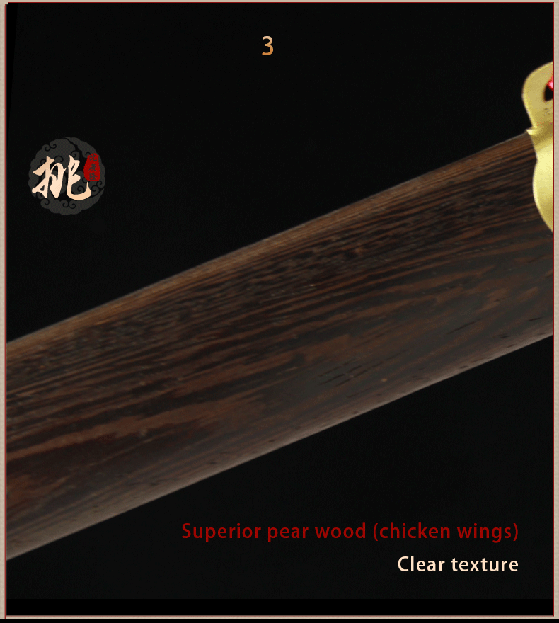 Handmade Chinese Sword Copper Coin Tai Chi Jian Longquan Sword Rosewoo 
