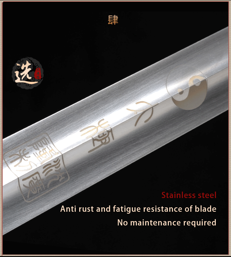 Chinese Sword Dragon Head Tai Chi Jian Stainless Steel Martial Arts Sw 
