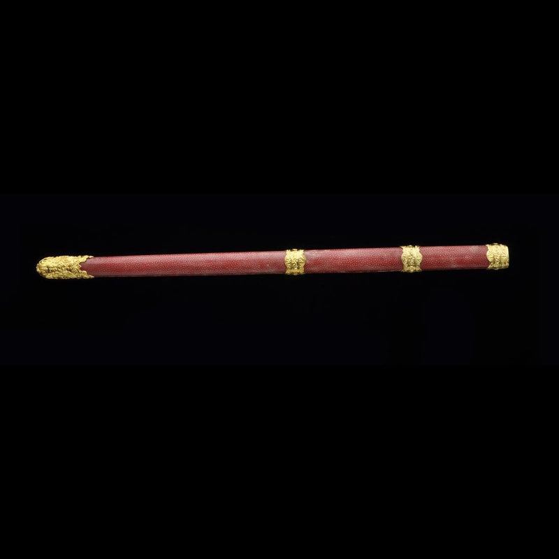 Handmade Chinese Sword Emperor Kangxi's Sword Folded Steel Blade Genui 