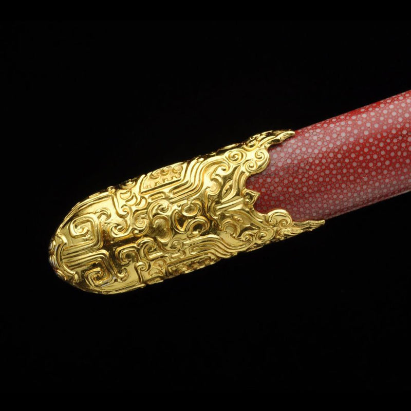 Handmade Chinese Sword Emperor Kangxi's Sword Folded Steel Blade Genui 