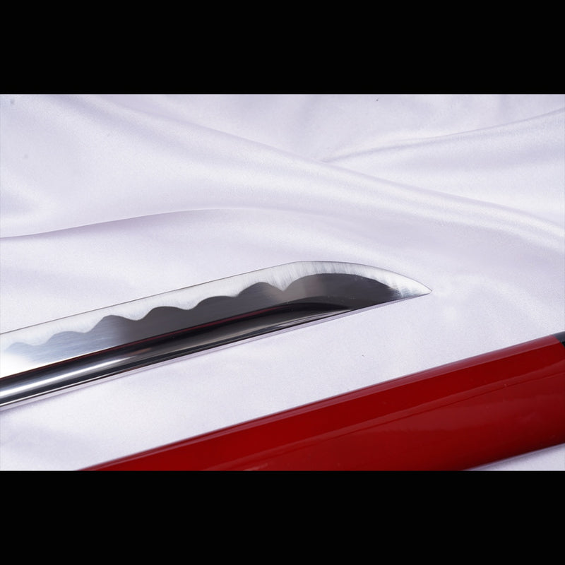 Hand Forged Japanese Samurai Katana Sword Manganese Steel Blade Oil Qu 