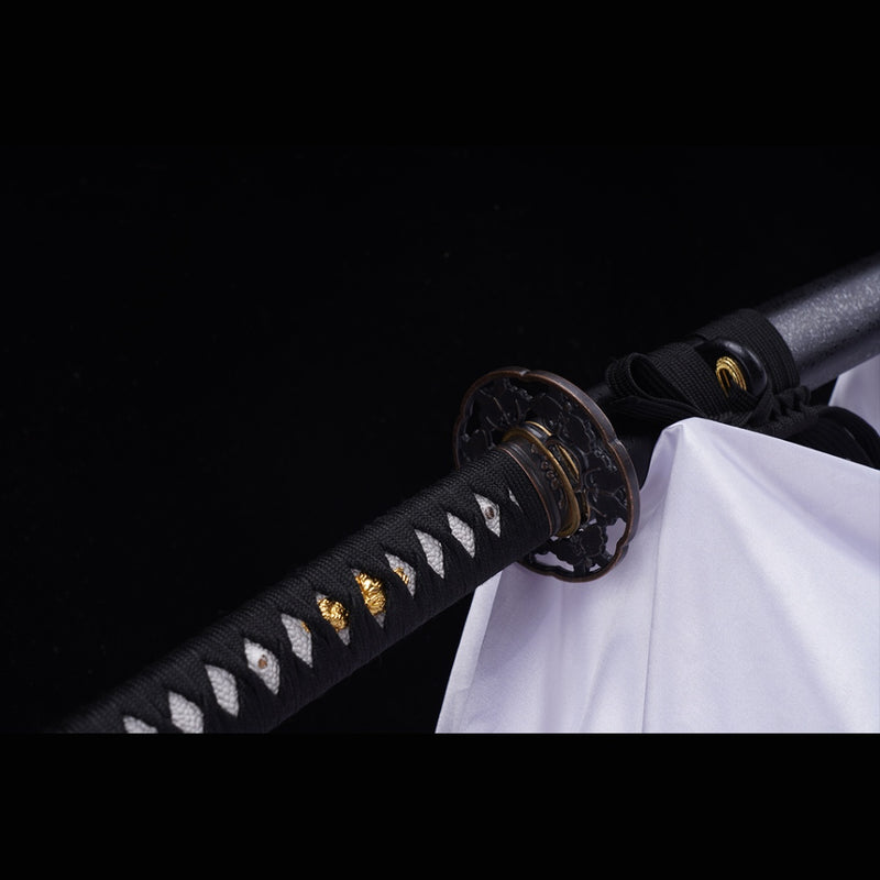 Hand Forged Japanese Iaito Practice Sword Carbon Blade Alloy Tsuba Uns 