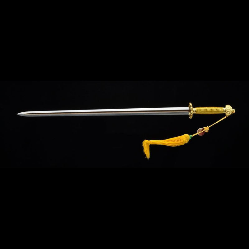 Handmade Chinese Sword Emperor Kangxi's Sword Folded Steel Blade Genui 
