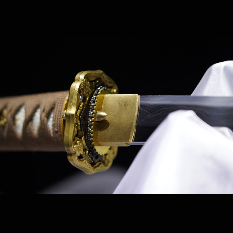 Hand Forged Japanese Samurai Katana Sword Folded Steel Sashikomi A+ Po 