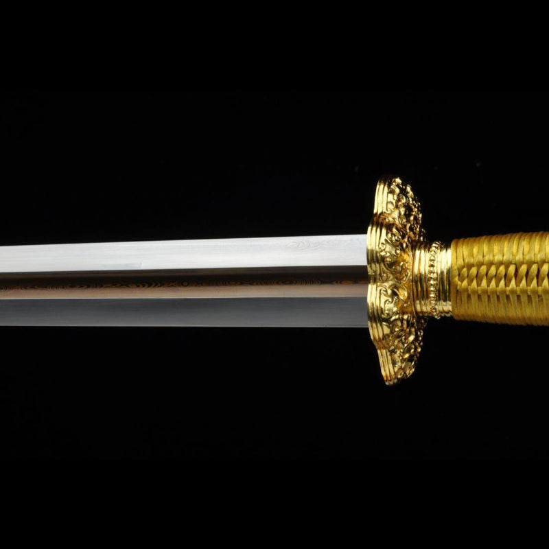 Handmade Chinese Sword Emperor Kangxi's Sword Folded Steel Blade Genui 