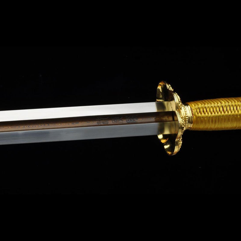 Handmade Chinese Sword Emperor Kangxi's Sword Folded Steel Blade Genui 