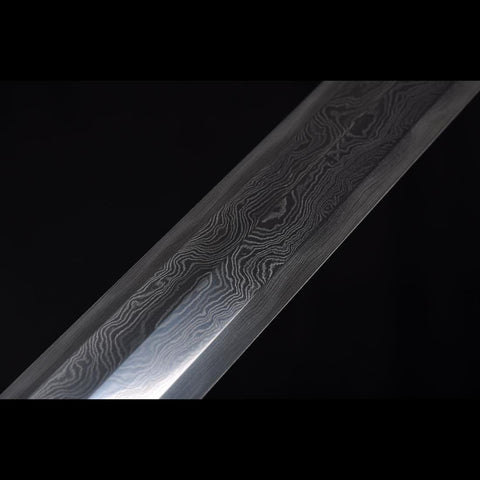 Handmade Chinese Sword Silver Dragon Han Jian Folded Steel Eight-sided Blade-COOLKATANA-SL-6033-U