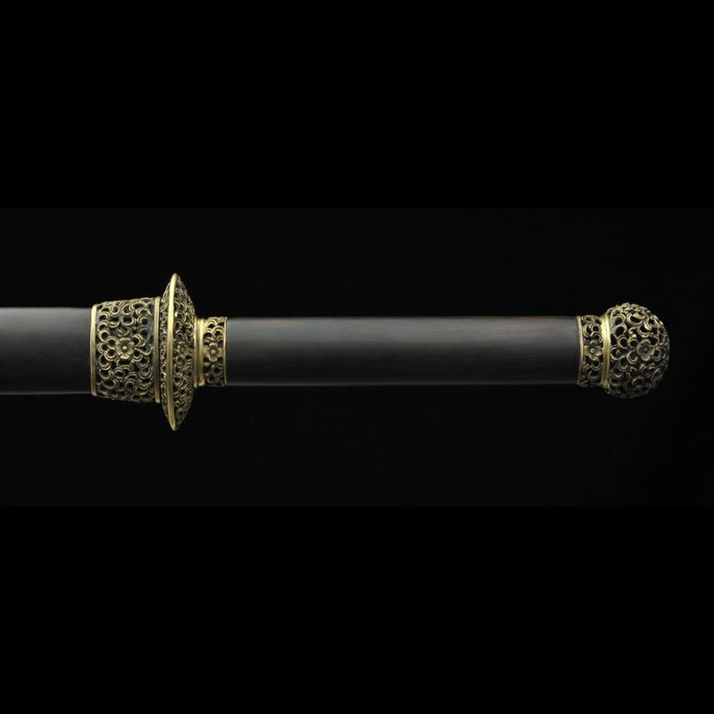 Handmade Chinese Sword Dragon Growl Sword Folded Steel Blade Hand Poli 