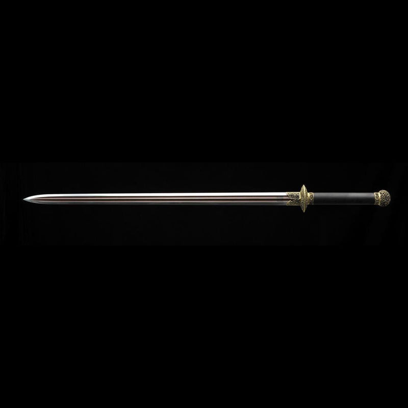 Handmade Chinese Sword Dragon Growl Sword Folded Steel Blade Hand Poli 