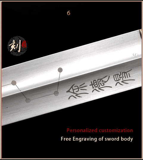 Handmade Chinese Sword Copper Coin Tai Chi Jian Longquan Sword Rosewood Scabbard-COOLKATANA-SL-8009-1-U