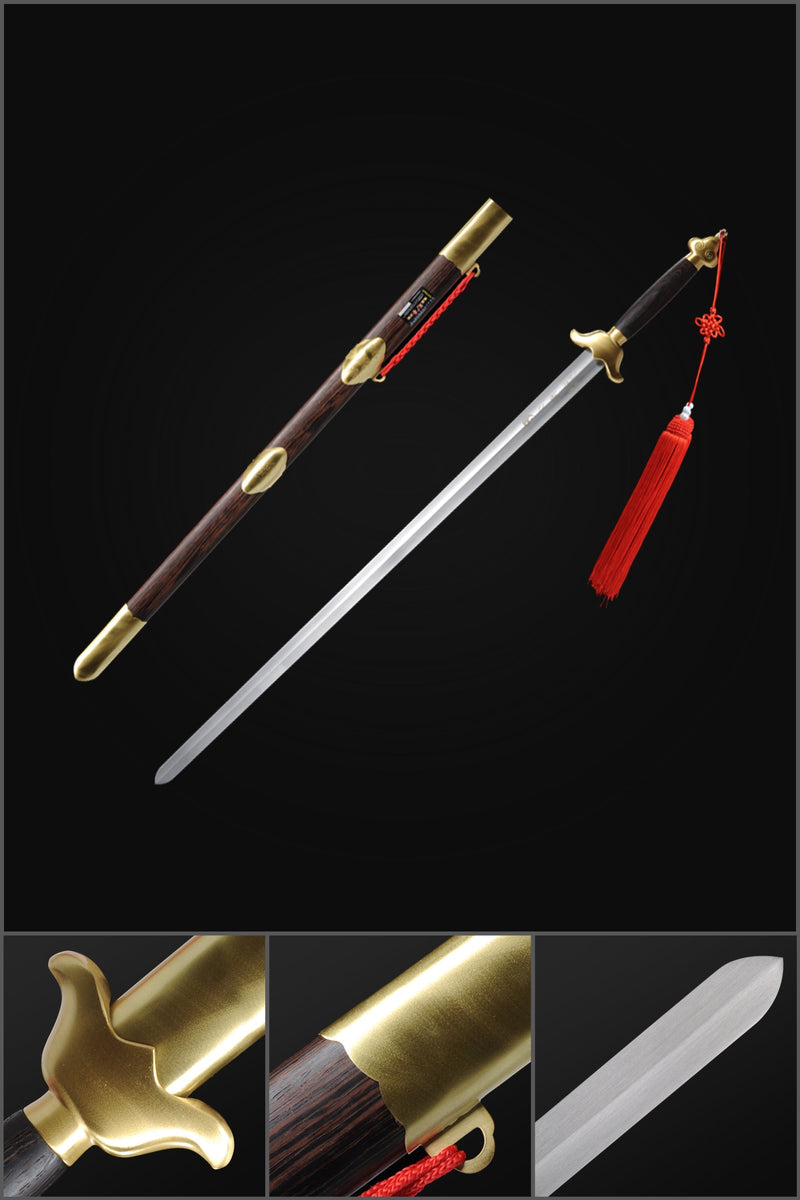 Handmade Chinese Sword Pure Copper Decorate Tai Chi Jian Stainless Ste 