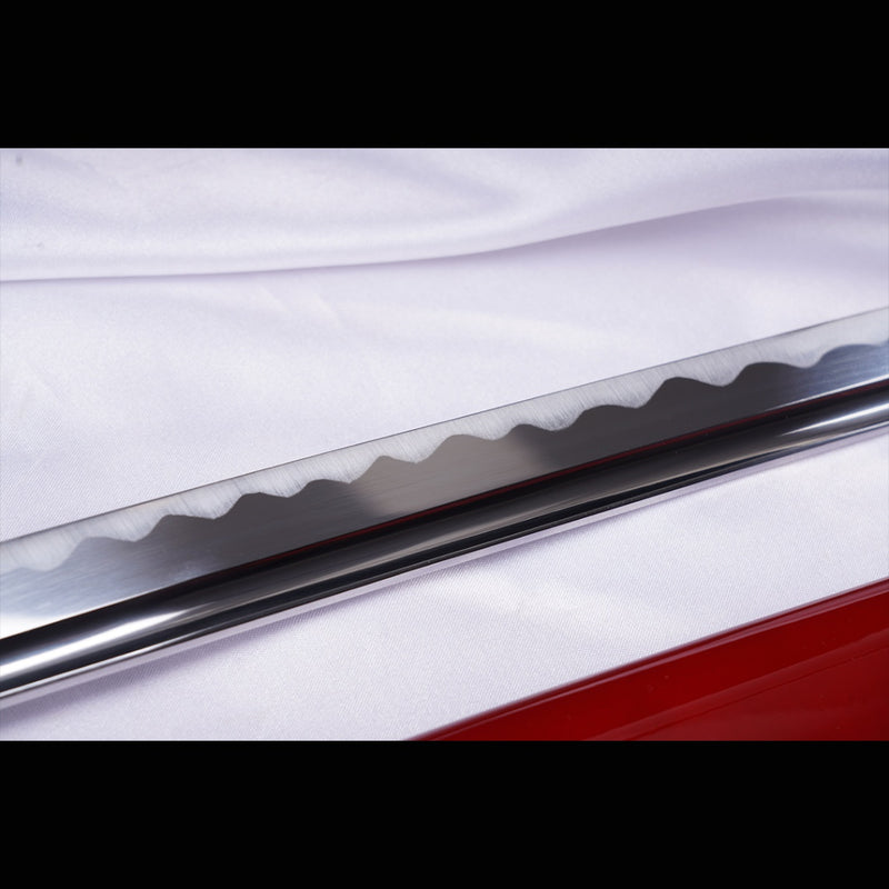 Hand Forged Japanese Samurai Katana Sword Manganese Steel Blade Oil Qu 
