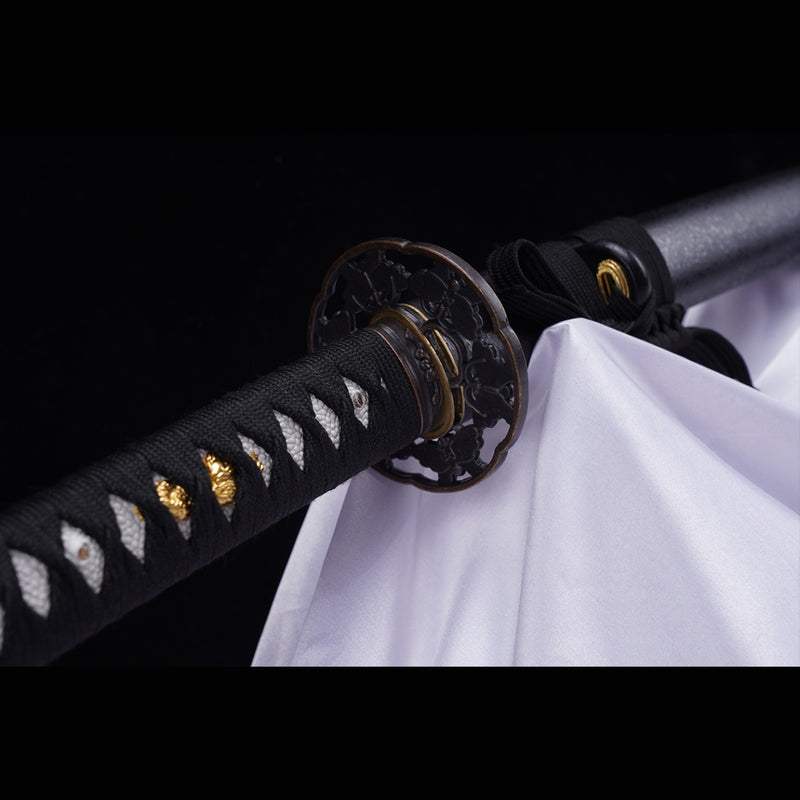 Hand Forged Japanese Iaito Practice Sword Carbon Blade Alloy Tsuba Uns 