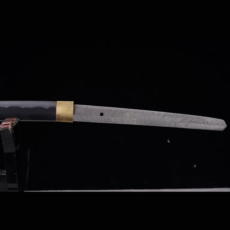 Hand Forged Japanese Samurai Sword Smelted Steel Sashikomi A+ Polishin 