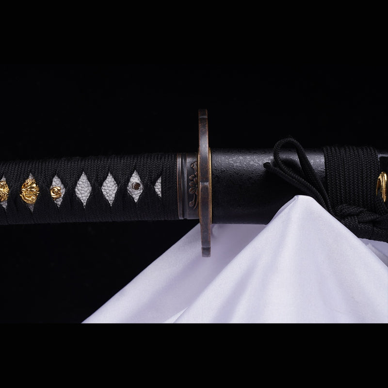 Hand Forged Japanese Iaito Practice Sword Carbon Blade Alloy Tsuba Uns 