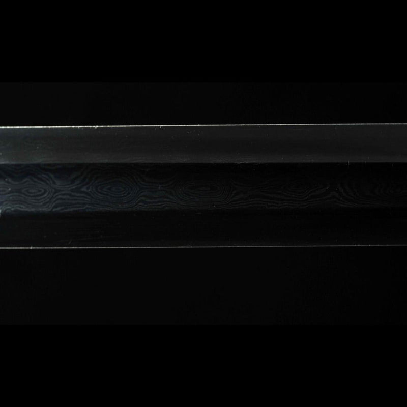 Handmade Chinese Sword TieBing Sword Hand Carved Pine Trees Folded Ste 