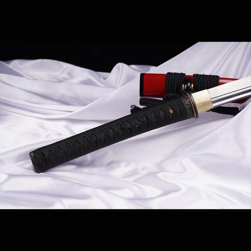 Hand Forged Japanese Samurai Katana Sword T10 Steel Blade Clay Tempere 