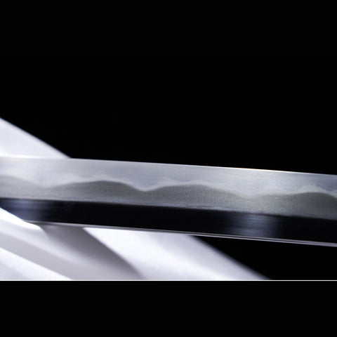 Hand Forged Japanese Samurai Katana Sword Tamahagane Steel Blade Clay Tempered Iron Tsuba-COOLKATANA-ZS-0063-U