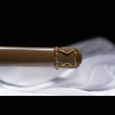 Hand Forged Japanese Samurai Katana Sword Folded Steel Sashikomi A+ Polishing Grade Clay Tempered Copper Tsuba-COOLKATANA-ZS-0079-U