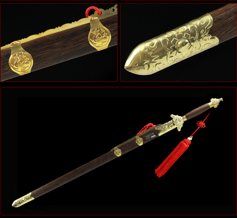 COOLKATANA Dragon Head Tai Chi Chinese Sword for Martial Arts-SL-8008-1-U