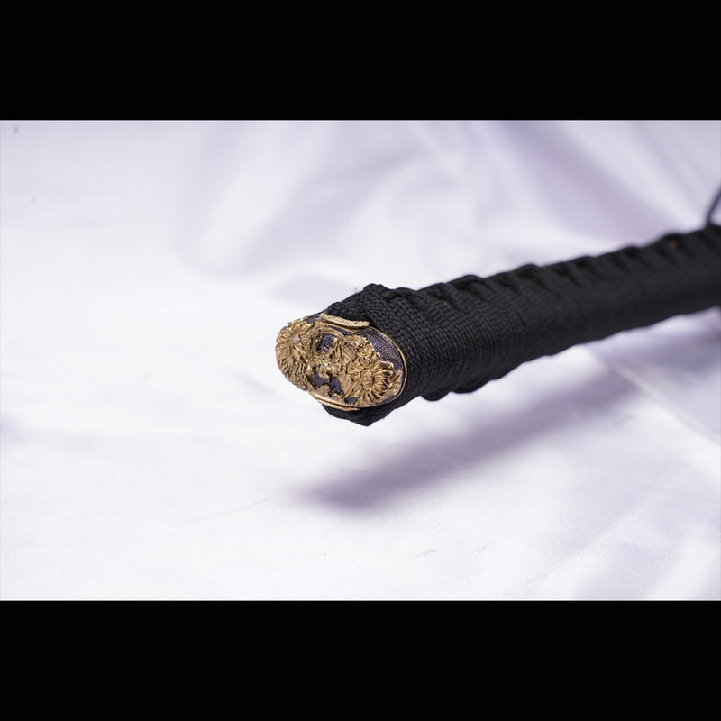 Hand Forged Japanese Samurai Katana Sword Manganese Steel Blade Oil Qu 