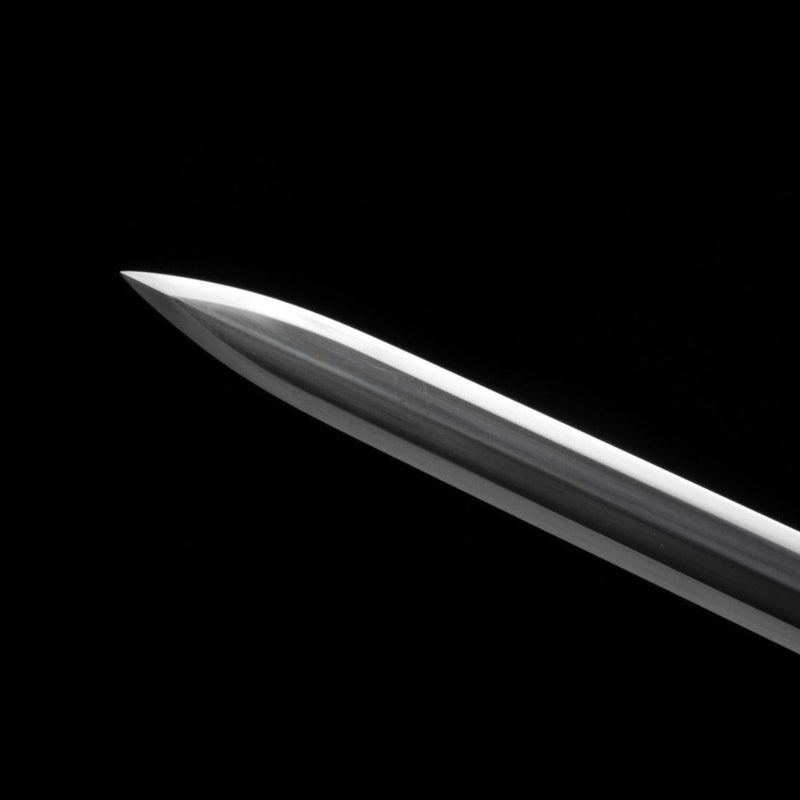 Handmade Chinese Sword Double Dragon Han Jian Folded Steel Blade Ebony 