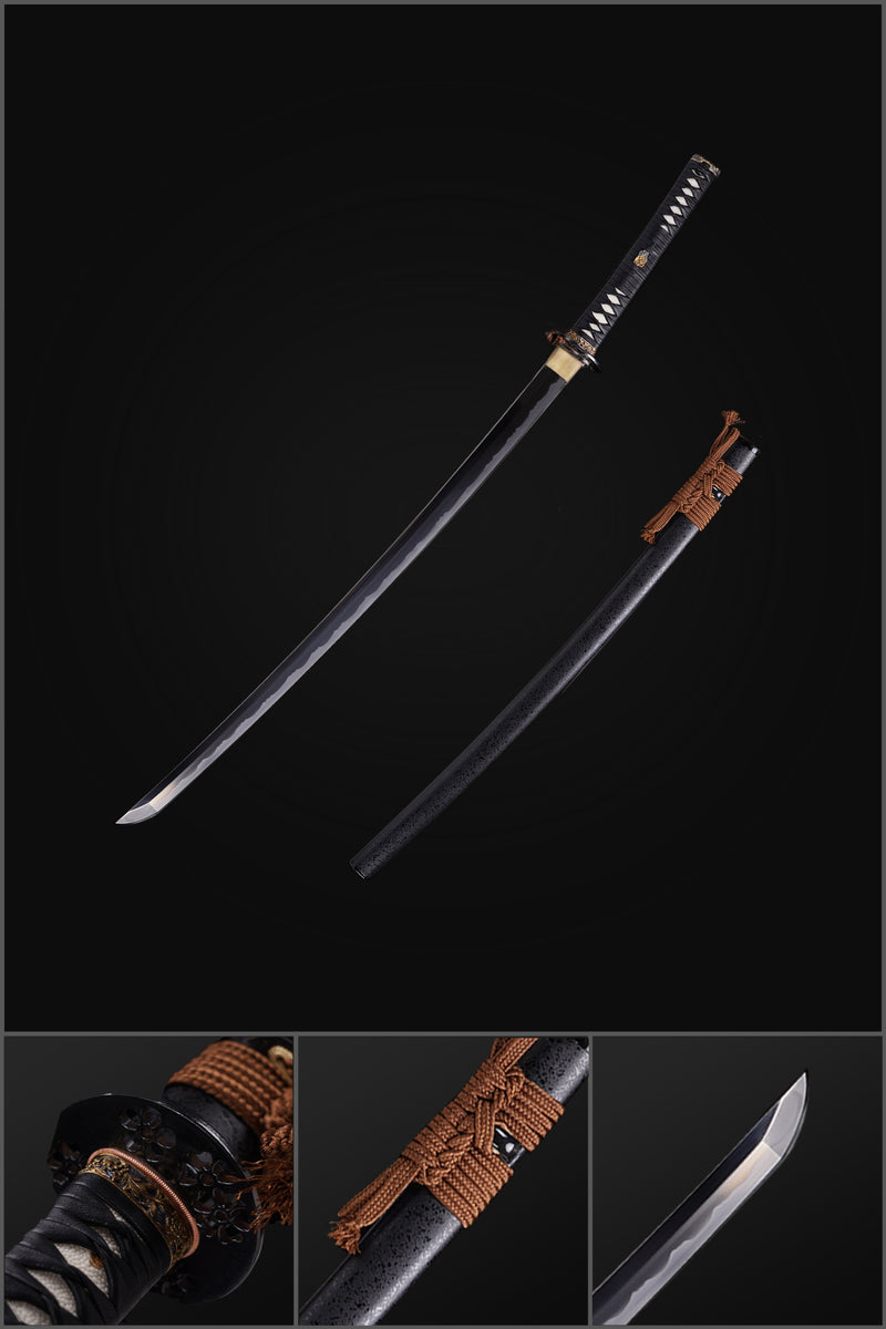Hand Forged Japanese Samurai Sword Smelted Steel Sashikomi A+ Polishin 