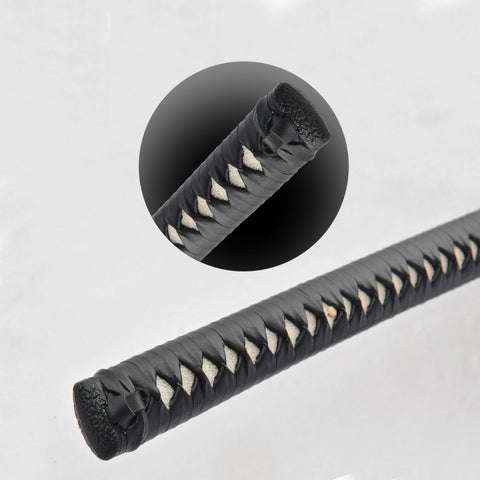 Hand Forged 55inch Nodachi Japanese Samurai Long Sword Combined Material 1095 Steel+Folded Steel Iron Tsuba-COOLKATANA-SL-1249-U