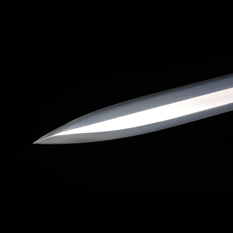 Handmade Chinese Sword Double Dragon Han Jian Folded Steel Eight-Sides 
