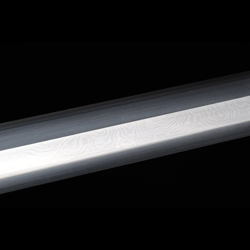 Handmade Chinese Sword Double Dragon Han Jian Folded Steel Eight-Sides 