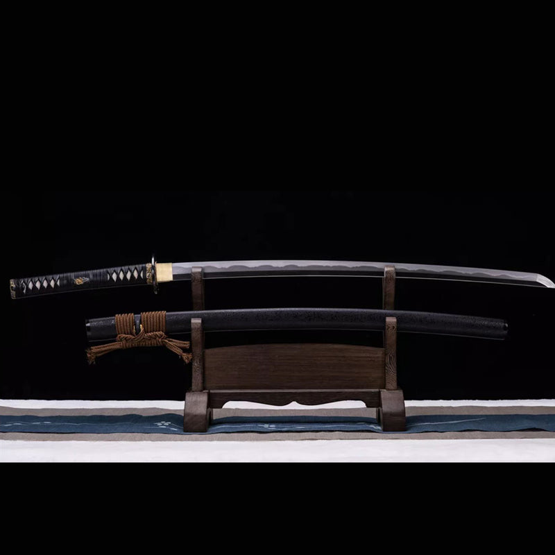Hand Forged Japanese Samurai Sword Smelted Steel Sashikomi A+ Polishin 