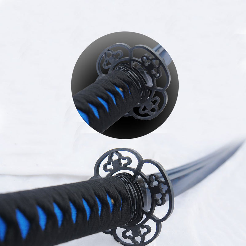 Hand Forged Blue Japanese Samurai Katana Sword Folded Steel Blade Iron 