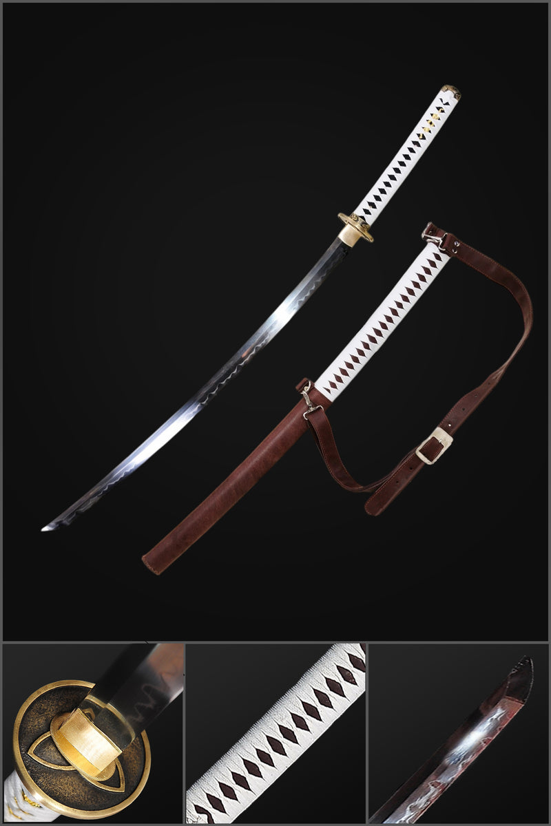 Walking Dead Katana-Michonne's Sword Zombie Killer-Shihozumi Clay Tempered--SL847 