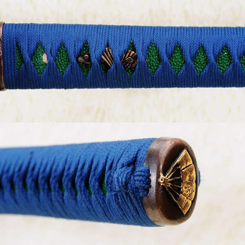 Hand Forged Japanese 53inch Chokuto Ninja Sword Mirrorlike Straight Bl 