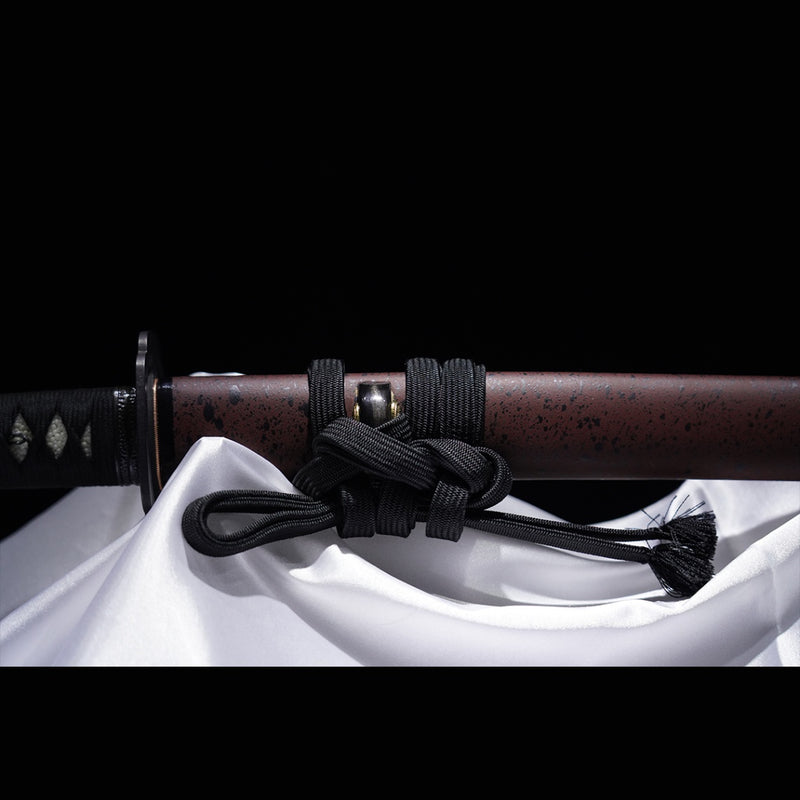 Handgeschmiedetes japanisches Iaito-Übungsschwert Edelstahl Vollerl Tsuba aus Eisen ungeschärft - COOLKATANA 