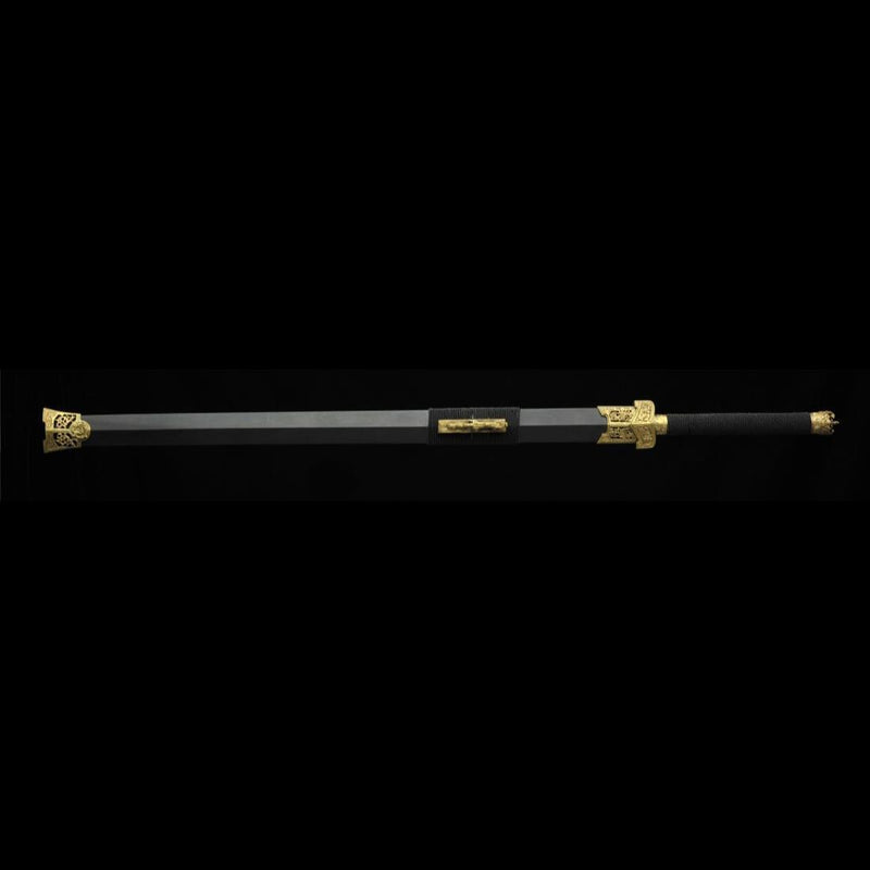 Handmade Chinese Sword Warring States Sword Folded Steel Blade Hand Fi 