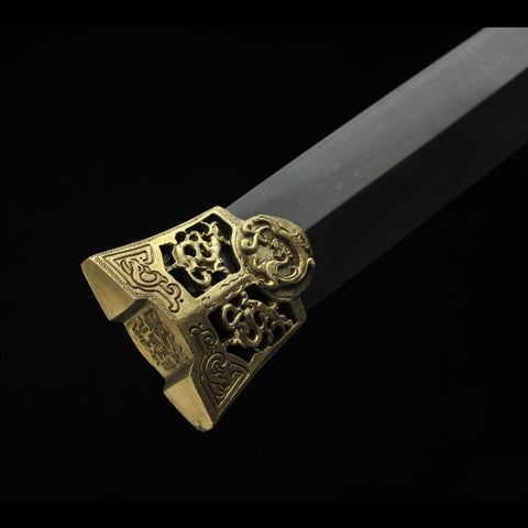 Handmade Chinese Sword Warring States Sword Folded Steel Blade Hand Finely Ground-COOLKATANA-SL-3005-U