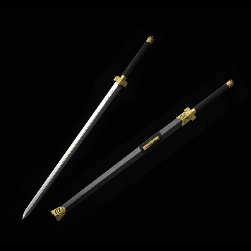 Handmade Chinese Sword Warring States Sword Folded Steel Blade Hand Fi 