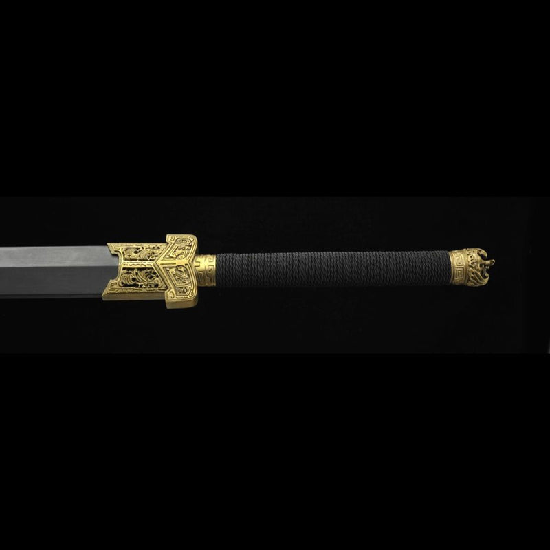 Handmade Chinese Sword Warring States Sword Folded Steel Blade Hand Fi 