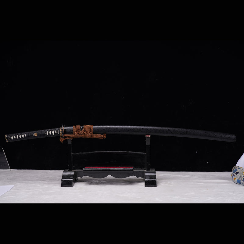 Hand Forged Japanese Samurai Sword Smelted Steel Sashikomi A+ Polishin 
