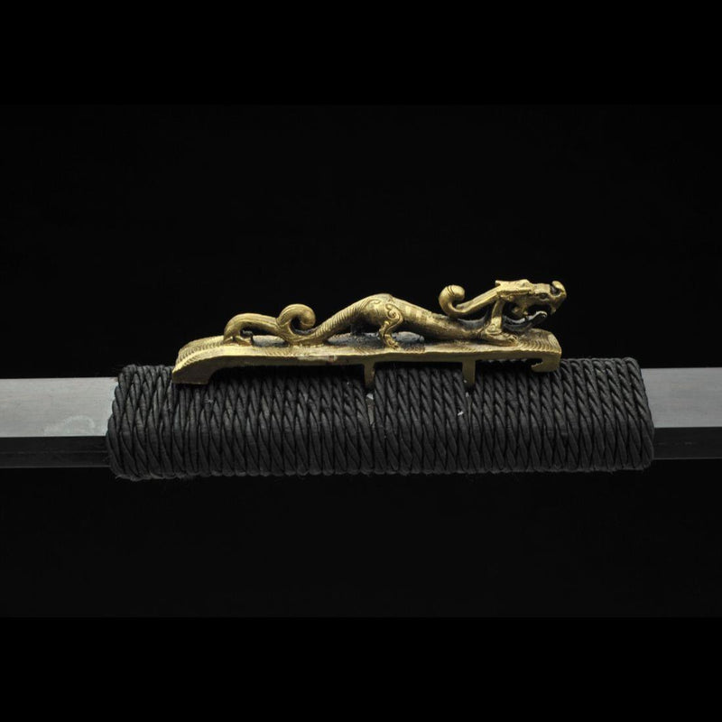 Handmade Chinese Sword Warring States Sword Folded Steel Blade Hand Fi 