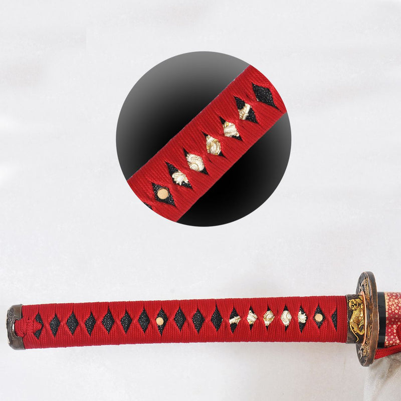 Hand Forged Hazuya Polished Japanese Katana Sword Clay Tempered Shihoz 