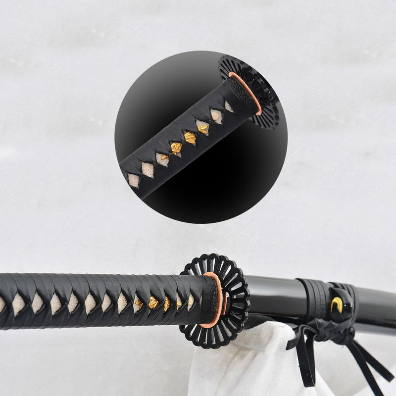 Hand Forged 55inch Nodachi Japanese Samurai Long Sword Combined Materi 