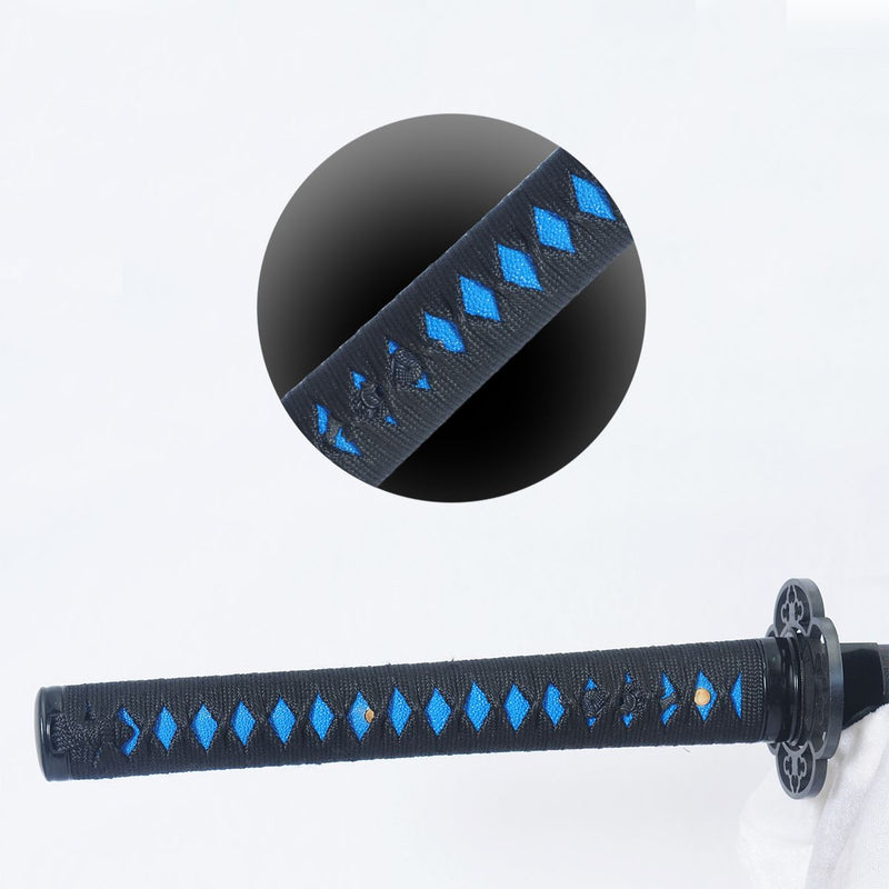 Hand Forged Blue Japanese Samurai Katana Sword Folded Steel Blade Iron 