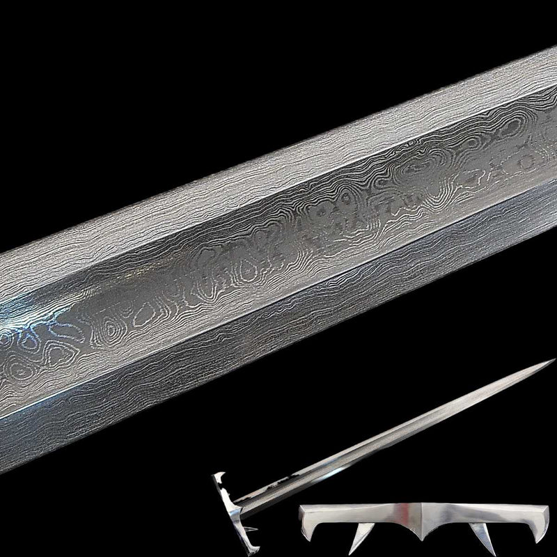 Hand Forged European Sword Of Immortals Kurgan Sword Iron Fittings Functional 