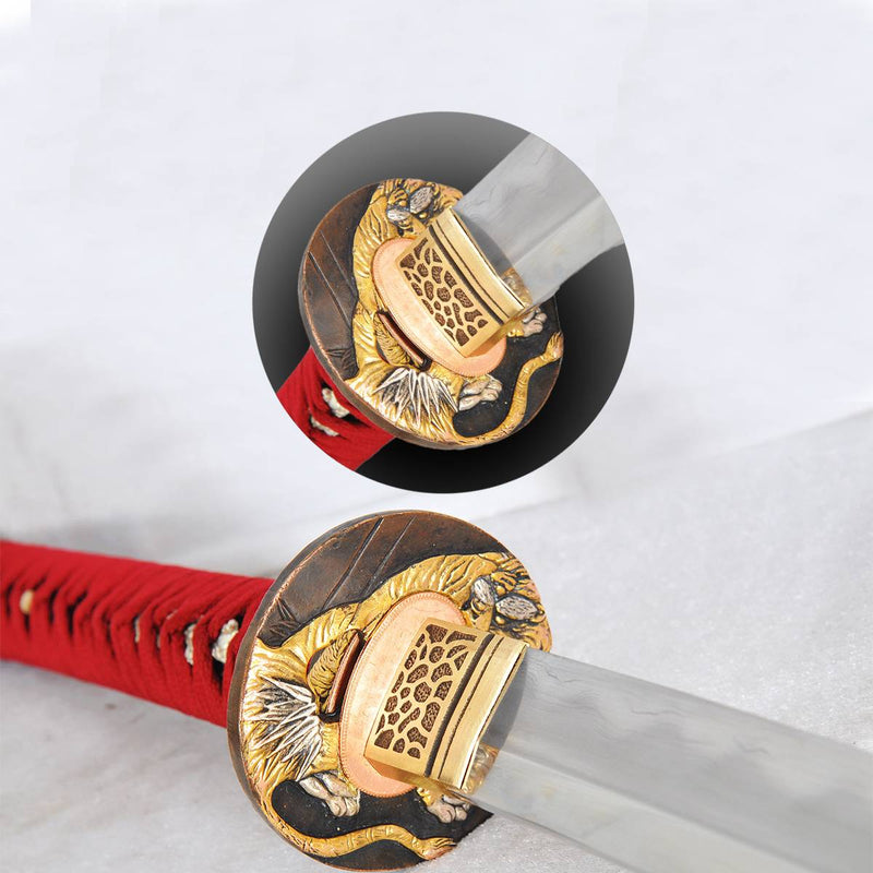 Hand Forged Hazuya Polished Japanese Katana Sword Clay Tempered Shihoz 